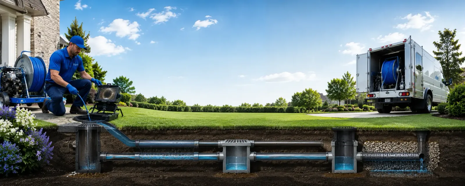 Outdoor drain cleaning information for Stewardson, IL